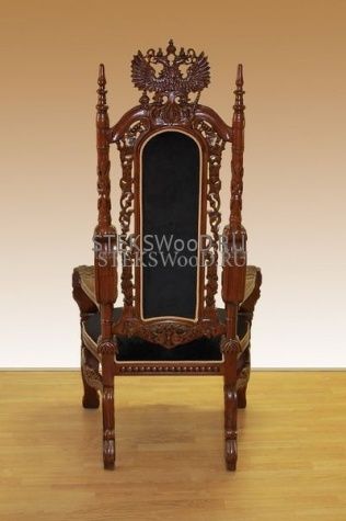 Кресло трон "ДВУГЛАВЫЙ ОРЕЛ" бархат - фото 5