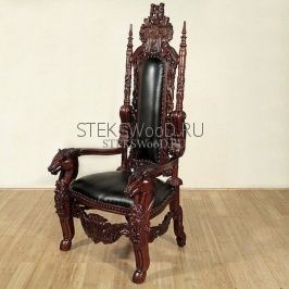 Кресло трон "КОНИ" для кабинета