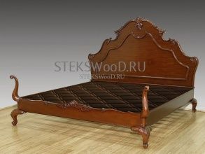 Кровать из красного дерева "АЛЕКСАНДРИЯ" для спальни