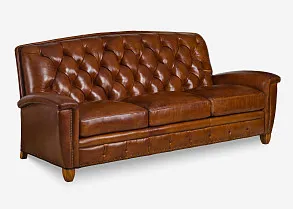 Классический диван из натуральной кожи "МЭЙСОН"
