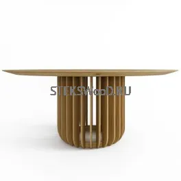Круглый стол из массива диаметром 150 см "КВАРЦ"