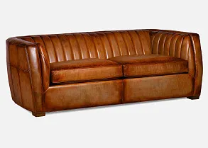 Диван трёхместный из натуральной кожи "ЛУЧАНО"