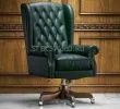 Кожаное кресло руководителя "ОКСФОРД ЛАТТЕ", бежевое, слоновая кость - фото 6