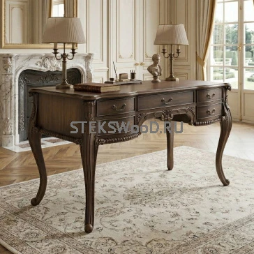 Письменный стол из массива дуба "Кабриоль"