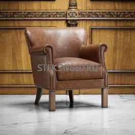 Небольшое кресло для отдыха "СМОЛ КАНЕЛЛА", натуральная кожа