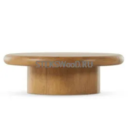 Круглый журнальный столик (120 см) из массива дуба "АСТРО"