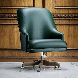 Кресло кожаное для кабинета "ФАРГО ПЛЕЙН"