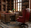 Классический двухтумбовый письменный стол из массива дуба "ПАРТНЁР" - фото 21