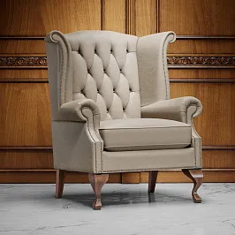 Кожаное кресло "Йоркшир беж"