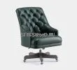 Кресло кожаное для кабинета "ФАРГО ГРИН" - фото 8