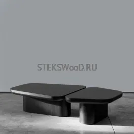 Дизайнерский журнальный столик (130 см) из массива "ГЛЕЙД"