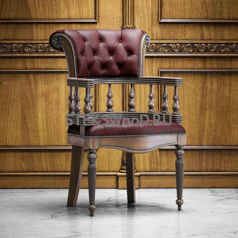 Рабочее кресло из массива бука "Капитан 2".