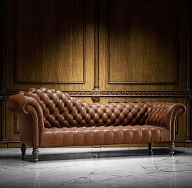 Диван - софа из натуральной кожи "БРИСТОЛЬ"