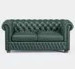 Классический двухместный диван "ЧЕСТЕРФИЛД с ПОДУШКАМИ, натуральная кожа" - фото 4