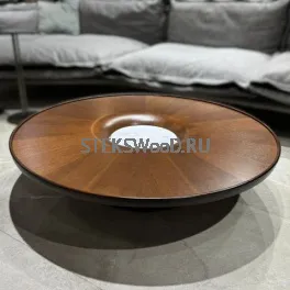 Круглый оригинальный столик из массива "ОРБИТ"