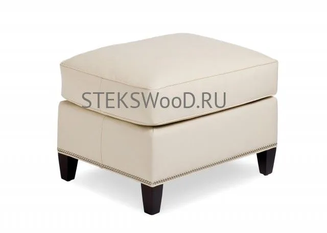 Пуфик из натуральной кожи "ЛУИДЖИ"