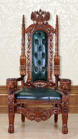 Кресло трон "ДВУГЛАВЫЙ ОРЕЛ" - фото 2