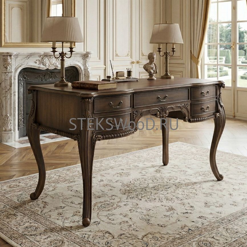 Письменный стол из массива дуба "Кабриоль"