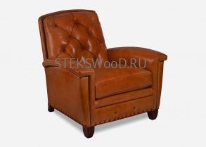 Классическое  кресло из натуральной кожи "МЭЙСОН" для кабинета