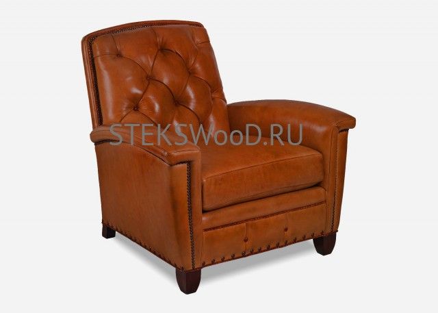 Классическое  кресло из натуральной кожи "МЭЙСОН"