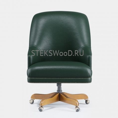 Кресло кожаное для кабинета "ФАРГО ПЛЕЙН" - фото 7