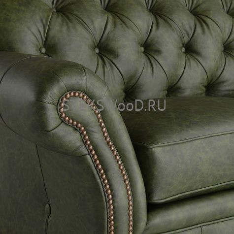 Классический диван из натуральной кожи "ЧЕСТЕРТОН" - фото 3
