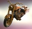 Деревянный мотоцикл - фото 1