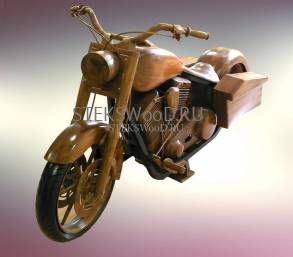 Деревянный мотоцикл