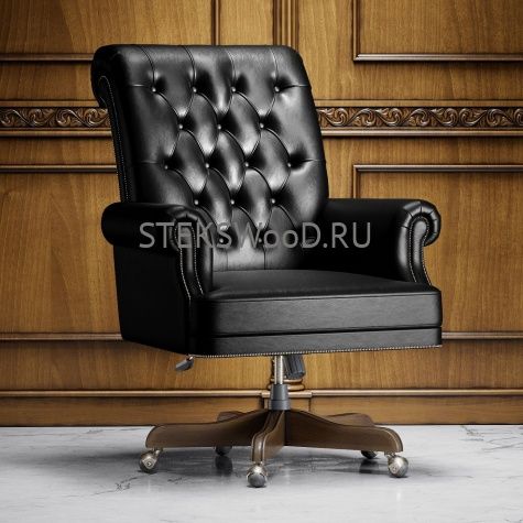 Кожаное рабочее кресло для руководителя "БИРВИНД ГРИН" - фото 9