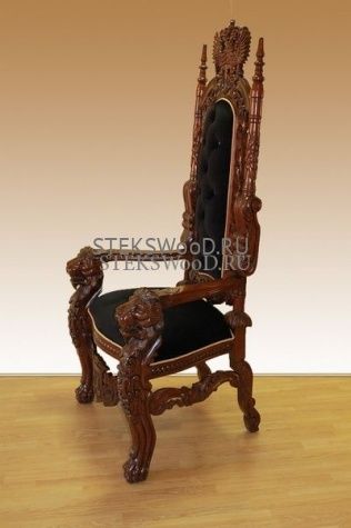 Кресло трон "ДВУГЛАВЫЙ ОРЕЛ" бархат - фото 3