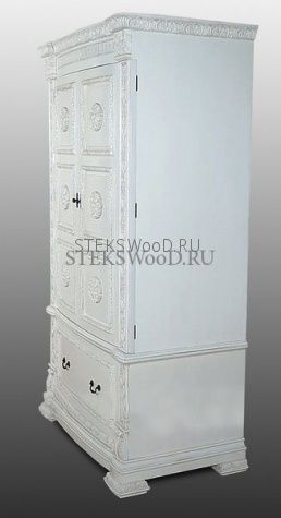Белый шкаф из массива "ЖЮЛИАН" - фото 3