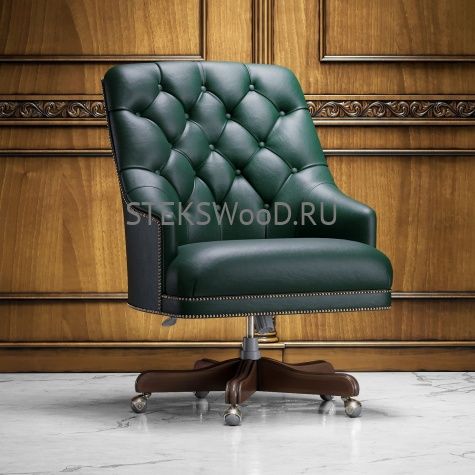 Кресло кожаное для кабинета "ФАРГО" - фото 4